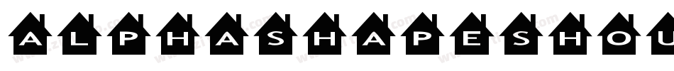 AlphashapesHouses-wPY9字体转换