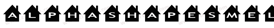 AlphashapesMeltdownsReverse-1DJM字体转换