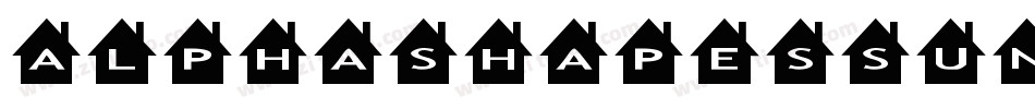 AlphashapesSunshine-0L44字体转换