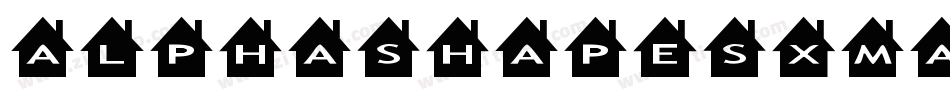AlphashapesXmasTrees-yLDZ字体转换