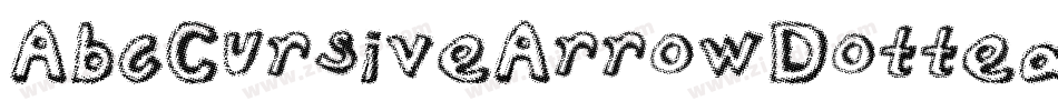 AbcCursiveArrowDotted字体转换