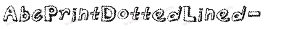 AbcPrintDottedLined字体转换