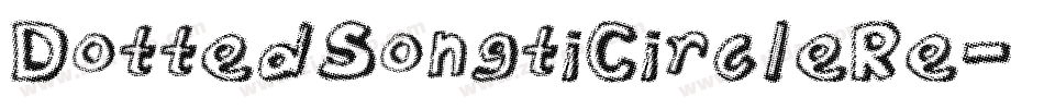 DottedSongtiCircleRe字体转换