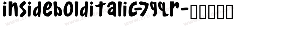 InsideBoldItalic-7GqR字体转换