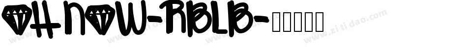 OhNow-rBlB字体转换