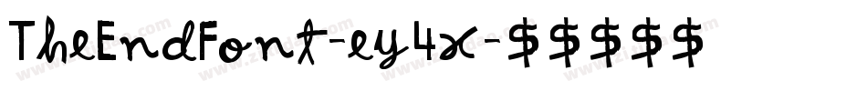 TheEndFont-ey4x字体转换