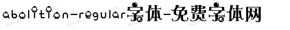abolition-regular字体字体转换