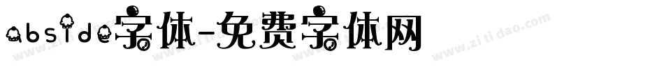 abside字体字体转换