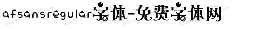 afsansregular字体字体转换