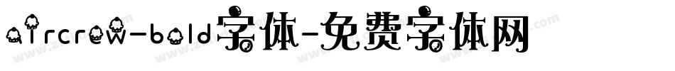 aircrew-bold字体字体转换