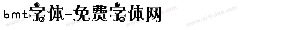 bmt字体字体转换