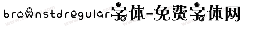 brownstdregular字体字体转换