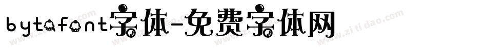 bytafont字体字体转换
