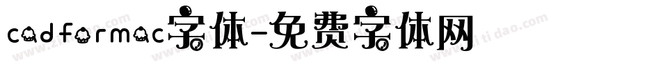 cadformac字体字体转换