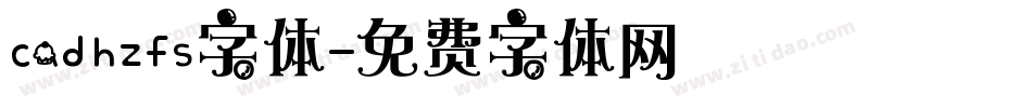 cadhzfs字体字体转换