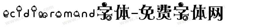 ecidi.romand字体字体转换