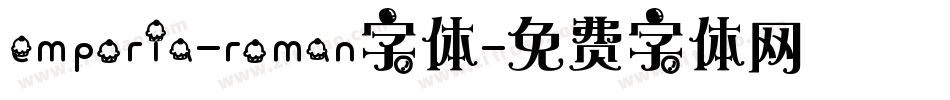 emporia-roman字体字体转换