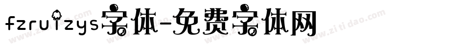 fzruizys字体字体转换