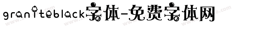 graniteblack字体字体转换
