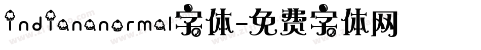 indiananormal字体字体转换