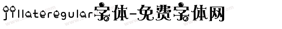 jillateregular字体字体转换