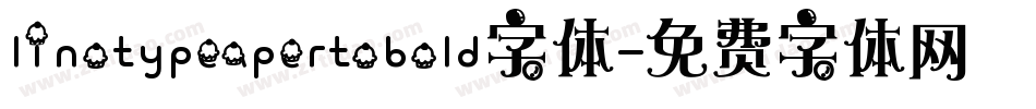 linotypeapertobold字体字体转换