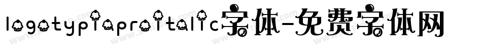 logotypiaproitalic字体字体转换