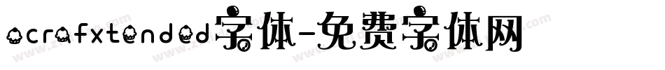 ocrafxtended字体字体转换