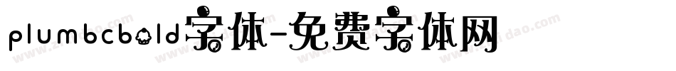 plumbcbold字体字体转换