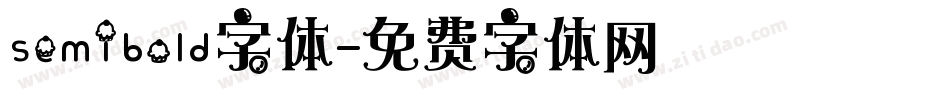 semibold字体字体转换