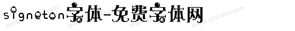 signeton字体字体转换