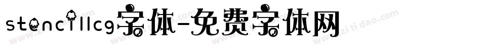 stencillcg字体字体转换