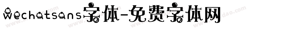 wechatsans字体字体转换