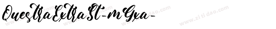 QuestraExtraSt-mGxa字体转换