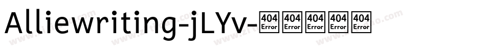 Alliewriting-jLYv字体转换
