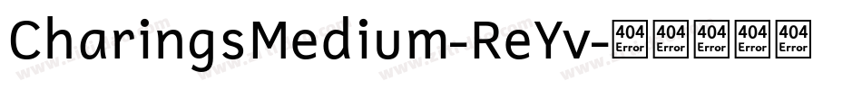 CharingsMedium-ReYv字体转换