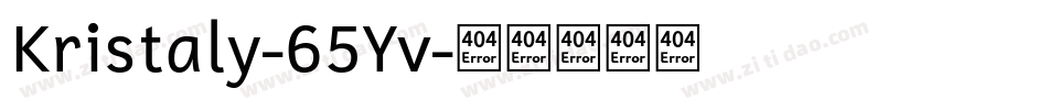 Kristaly-65Yv字体转换