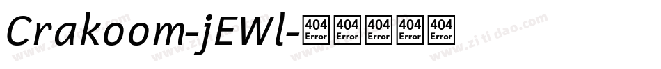 Crakoom-jEWl字体转换