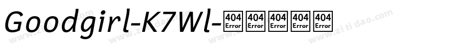 Goodgirl-K7Wl字体转换