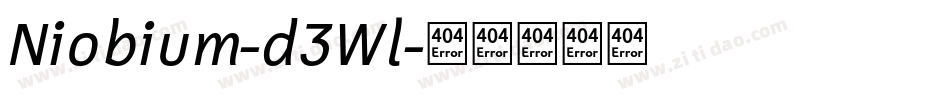 Niobium-d3Wl字体转换