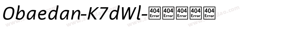 Obaedan-K7dWl字体转换