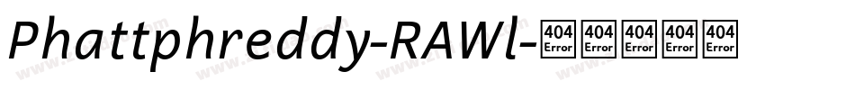 Phattphreddy-RAWl字体转换