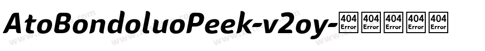 AtoBondoluoPeek-v2oy字体转换