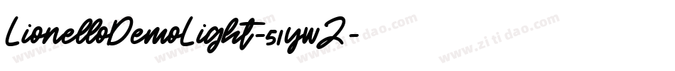 LionelloDemoLight-51ywZ字体转换