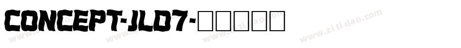 Concept-JLd7字体转换