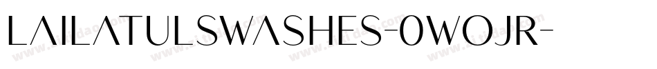 LailatulSwashes-0WOjR字体转换
