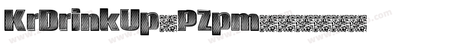 KrDrinkUp-PZpm字体转换