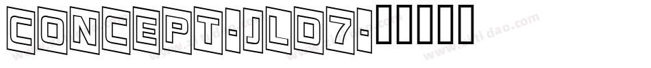 Concept-JLd7字体转换