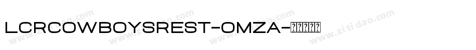 LcrCowboysRest-OMzA字体转换