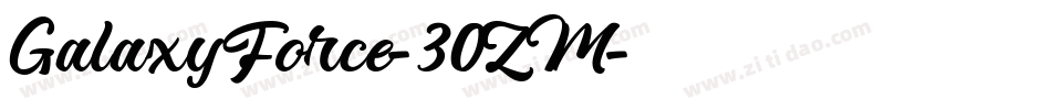 GalaxyForce-30ZM字体转换